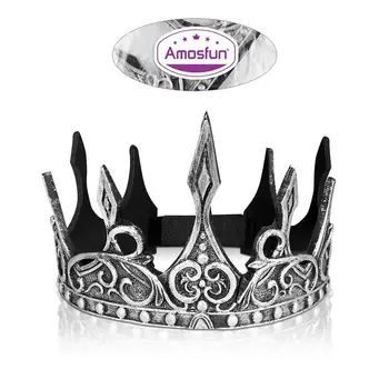 1 шт. корона в винтажном стиле для детей, корона для выпускного вечера, мужская корона, головной убор для косплея на Хэллоуин, корона для вечеринки (случайный рисунок)