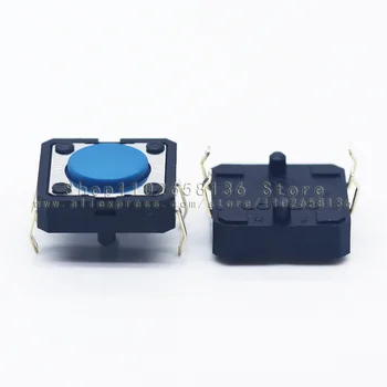 10шт B3F-5000 лот Синяя головка ключа 12x12x4,3 мм ВЫКЛ. (ВКЛ.) 1,27 Н 130гф 12*12*4.3 сенсорные микропереключатели с тактильной клавишей лифта мм