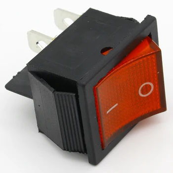 2 шт./лот Красный 4-контактный переключатель включения/выключения света 250 В 16 А переменного тока 125 В/20 А