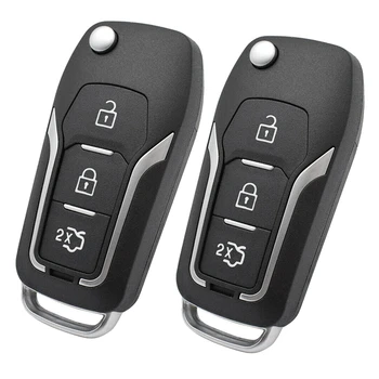 2X Чехол для дистанционного ключа автомобиля Чехол для дистанционного ключа для Ford Focus Fiesta Mondeo S-Max C-Max