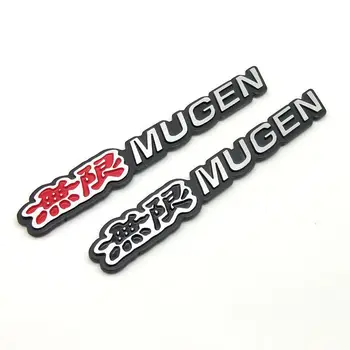 3D Металлический логотип Mugen Эмблема заднего багажника Крыла автомобиля Значок Наклейка Наклейки для Honda Civic Accord TypeR TypeS Fit Jazz Аксессуары