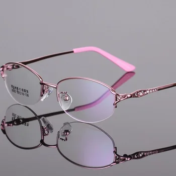 50 мм 2023 Новая женская квадратная оправа для очков из титанового сплава, очки по рецепту, оптические очки 6092