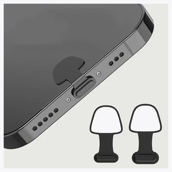 6шт Порт Зарядки Мобильного Телефона Противопылевой Штекер Для Apple iPhone Samsung Xiaomi USB Type C Защита Порта От Потерь Пылезащитные Заглушки