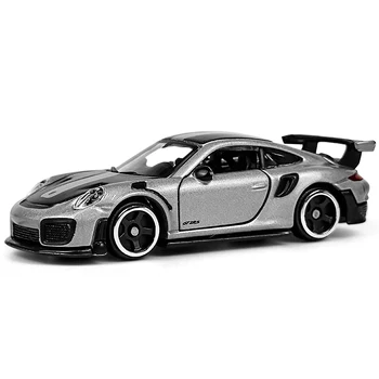 Bburago Porsche 911 GT2 RS в масштабе 1/64 2018, Отлитая под давлением Модель Автомобиля, Коллекция игрушек и подарков