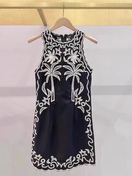 DC5922 Высококачественное новое модное женское платье 2023 года, роскошное платье известного бренда Европейского дизайна в стиле вечеринки