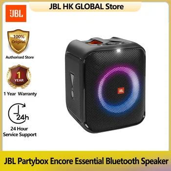JBL 100%Оригинальный Partybox Encore Essential Беспроводной Bluetooth Динамик Портативный Звук Мощностью 100 Вт, Встроенное Динамическое Световое Шоу