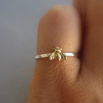 MOXI Высококачественное декоративно-прикладное искусство, Медоносная пчела, Европейское Маленькое Свежее кольцо, Кольца для женщин, Высококачественная леди