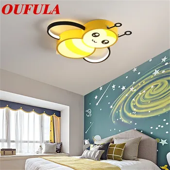 ULANI Детский потолочный светильник Bee Современная мода Подходит для детской комнаты, спальни, детского сада
