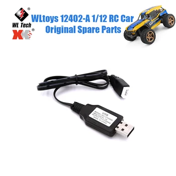 WLtoys 12402-A 1/12 RC Автомобиль Оригинальные Запасные Части 12428 144001 WL917 A959 K989 7,4 В USB Кабель Для Зарядки Зарядное Устройство