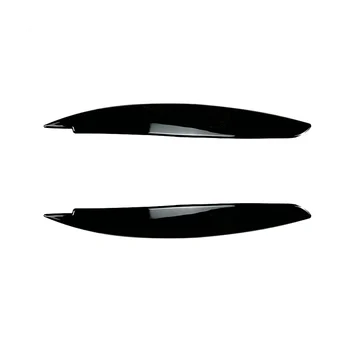 Автомобильная глянцевая черная накладка для бровей лампы фары для 1 серии E81 E82 E87 E88 2008-2013 Автомобильные Веки Крышки