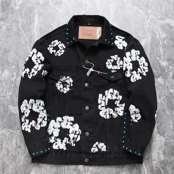 Американский модный бренд Hot Diamond Kapok, осенне-зимняя повседневная джинсовая куртка, пальто