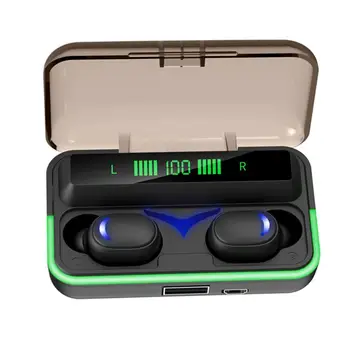 Беспроводные Наушники Bluetooth 5.1 E10 TWSes, Чехол Для Беспроводной зарядки и дисплей питания, Защищенная От Пота Гарнитура Со Встроенным Микрофоном