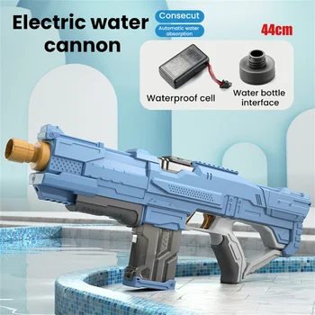 Водяной Пистолет с Поглощением Воды Электрические Водяные Пистолеты Автоматические Водяные Пистолеты Стрелялки Игры на Открытом Воздухе Игрушки для Детей Летнее Плавание