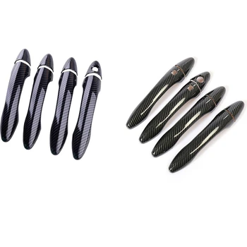 Для Kia Optima K5 2011-2015 Аксессуары Отделка Крышки наружной дверной ручки ABS из углеродного волокна