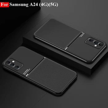 Для Samsung A24 5G Чехол Магнитный Чехол Для телефона Samsung Galaxy A24 5G Чехол Силиконовая Мягкая Задняя крышка Для Galaxy A24 5G Чехол