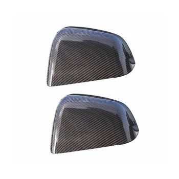Для Tesla Model3 /Y Защитный чехол для зеркала заднего вида, Черненый Углепластиковый Паяный Габаритный Аксессуар, Декоративный Ярко-черный