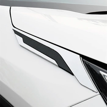 Для Toyota RAV4 XA50 2019-2022 Автомобильный Передний Головной Свет Лампы Веки Накладка Наклейка ABS Аксессуары 2шт Наклейки