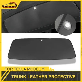 Защитная накладка на крышку багажника Аксессуары Горячая распродажа Анти-грязная накладка для Tesla Model Y Кожа багажника Защитная замша