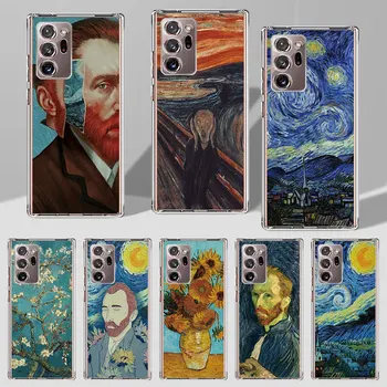 Картины Звездная Ночь Ван Гог Чехол для Samsung Galaxy Note 20 Ultra 5G 10 Plus 9 8 TPU Мягкий Чехол Для Телефона Бампер S23 S22 S21 FE