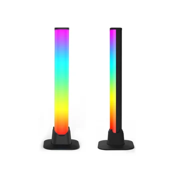 Комплект из 2 светодиодных RGB-ламп, совместимых с Bluetooth, с микрофоном