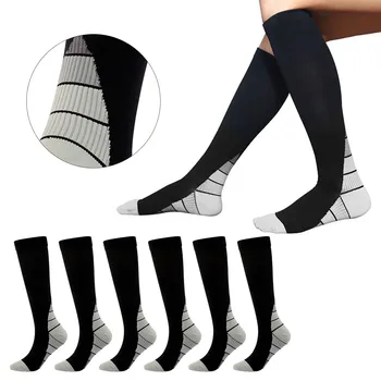 Компрессионные носки для мужчин и женщин, 3 пары компрессионных поддерживающих чулок, Компрессионные чулки для женщин 1520, Прозрачное кружевное белье