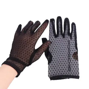 Кружевные дышащие сексуальные перчатки для вождения с защитой от ультрафиолета, короткие перчатки, женские перчатки, перчатки для вождения