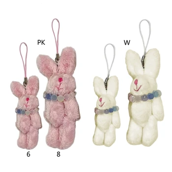 Куклы в форме Кролика, подвески для сумок, пара Сумок, плюшевый брелок для ключей, Плюшевый Материал