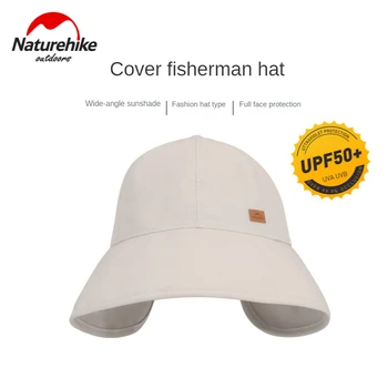 Маска для лица Naturehike, панама, Защита от солнца, УФ-защита, Модная повседневная шляпа, кепка для рыбалки на открытом воздухе, шляпа для рыбаков