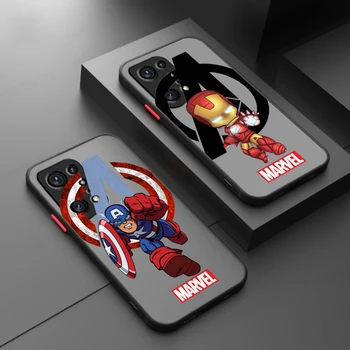 Матовый прозрачный чехол для телефона Marvel Captain America для OPPO Find A93 A76 A74 A55 A54 A57 Pro X3 Pro X2 Pro 4G 5G