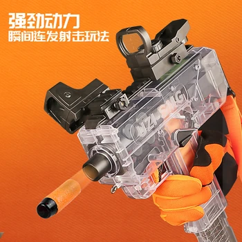 Модель Оружия UZI Электрические Поролоновые Дротики Игрушечный Пистолет-Пулемет Для Стрельбы Огнем Пистолет-Бластер Silah Для Детей и Взрослых CS Fighting Go