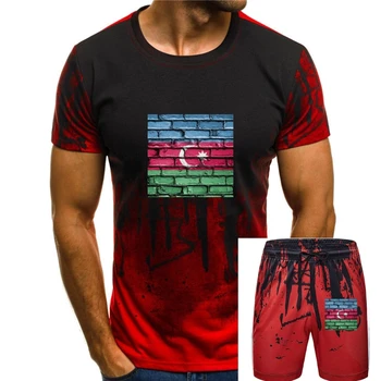 Мужская футболка, футболка с флагом Азербайджана, футболки, женская футболка