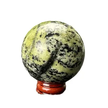 Натуральный Тибетский Нефритовый Лечебный шар King Stone Crystal Energy Healing Ball Массажный Шар с магнитной Аурой Праздничный Подарок Украшение дома Cha