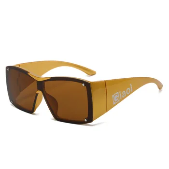 Негабаритные солнцезащитные очки с выпученными глазами Женщины Мужчины 2023 Новые тенденции Квадратные Дизайнерские солнцезащитные очки Lady Y2k Punk Glasses Оттенки очков UV400