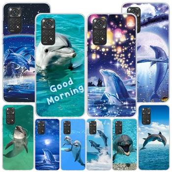 Океанское Животное Милый Дельфин Phnoe Чехол для Xiaomi Redmi Note 12 11S 11E 11 10S 10 Pro Plus 9 9S 11T 9T 8 8T 7 Глобальный Уникальный Чехол