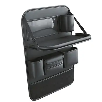Органайзер для заднего сиденья автомобиля с держателем планшета из искусственной кожи Простая установка Автоаксессуары для хранения игрушек Многоцелевая сумка для хранения