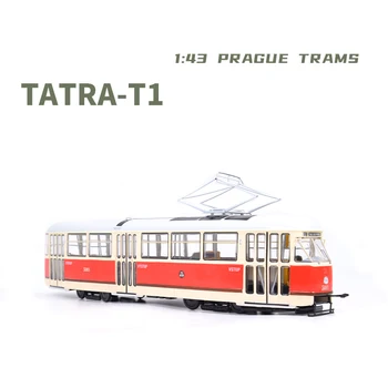 Отлитый под давлением Трамвайный вагон TATRA-T1 Rail Transit 5001 в масштабе 1:43, Модель легкосплавного автомобиля для взрослых, Коллекционные Игрушки, Подарки, Статическое Шоу, Сувенир