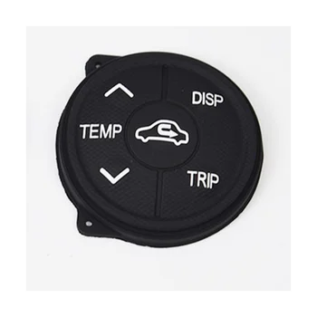 Переключатель управления аудиосистемой на рулевом колесе автомобиля, яркая черная рамка для Toyota Prius 2011-2015, кнопки управления, черный