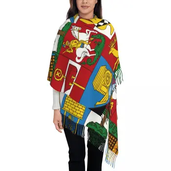 Персонализированный шарф с принтом Для мужчин И женщин, Зимние Теплые Шарфы, Шаль, обертывание