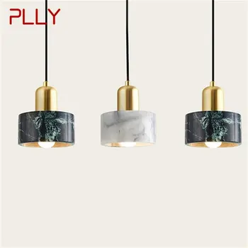 Подвесной светильник PLLY Nordic, современный мраморный светодиодный светильник, Декоративный для домашней столовой