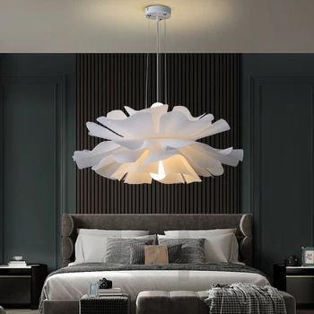 Потолочный светильник для спальни простая современная светодиодная теплая внутренняя уличная люстра в скандинавском дизайне petals 2023 осветительные приборы