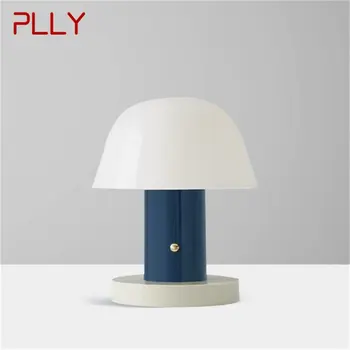 Простая настольная лампа PLLY Nordic Современная настольная лампа из мрамора со светодиодной подсветкой для домашнего прикроватного украшения