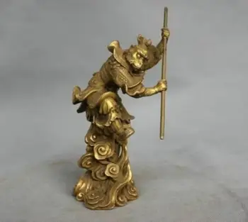Редкая статуэтка короля обезьян Сунь Укуна из бронзы 