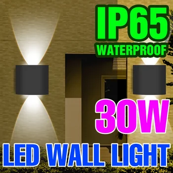 Светодиодный настенный светильник IP65, уличное водонепроницаемое украшение сада, настенные светильники для спальни, прикроватной тумбочки, гостиной, освещения коридора, светодиодная лампа