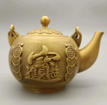Статуэтка из фарфоровой латуни fortune fish teapot
