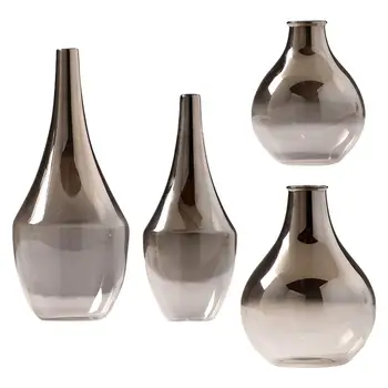Стеклянная ваза с гальваническим покрытием Украшение Стеклянной вазы Настольные Украшения Офис