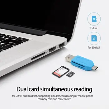 Устройство для чтения карт памяти Легкий Универсальный устройство для чтения SD-карт в телефоне USB Type-C TF Устройство чтения карт флэш-памяти для ноутбука
