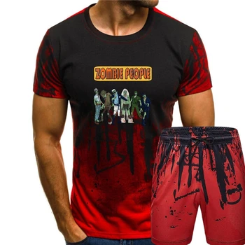 футболка village zombies - Spoof Horror YouthsBoys от FatCuckoo - YTS1607 классическая мужская футболка с круглым вырезом