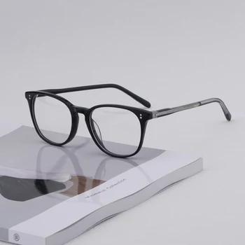 Японская квадратная ацетатная оправа для очков, высококачественные мужские классические очки ручной работы от близорукости, Женские очки по рецепту врача